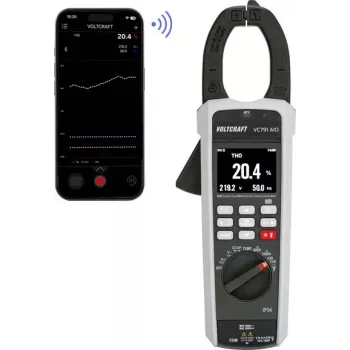 VOLTCRAFT VC791 True RMS Digital Clamp Meter CAT III 1500 V / CAT IV 600 V, 6000 Counts, AC/DC 1000 A VC-15078320