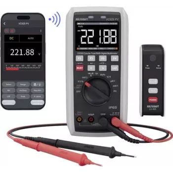 VOLTCRAFT VC925 PV Solar Digital Multimeter True RMS 20000 Counts IP65 CAT III 1500V CAT IV 1000V Bluetooth VC-15361740