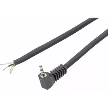 VOLTCRAFT XL-AC25SGW 2.5 mm Stereo Jack Plug Connector, 3-Pole, Solder Termination, Nickel Plated, 1 pc 93025c204