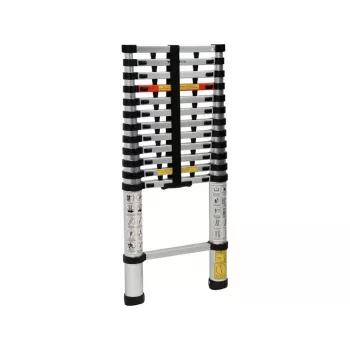 VOREL Telescopic Ladder 3.8m 13 Rungs Aluminum Alloy EN 131
