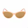 Vuarnet Ice Round Sunglasses Women VL12030001212 60/19/145 mm Black Acetate Greylynx Mineral Glass