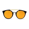 VUARNET VL1602 Women's Cat Eye Sunglasses - Black Acetate Frame, Grey Mineral Glass Lens, UV400 Protection - 56/20/143 mm