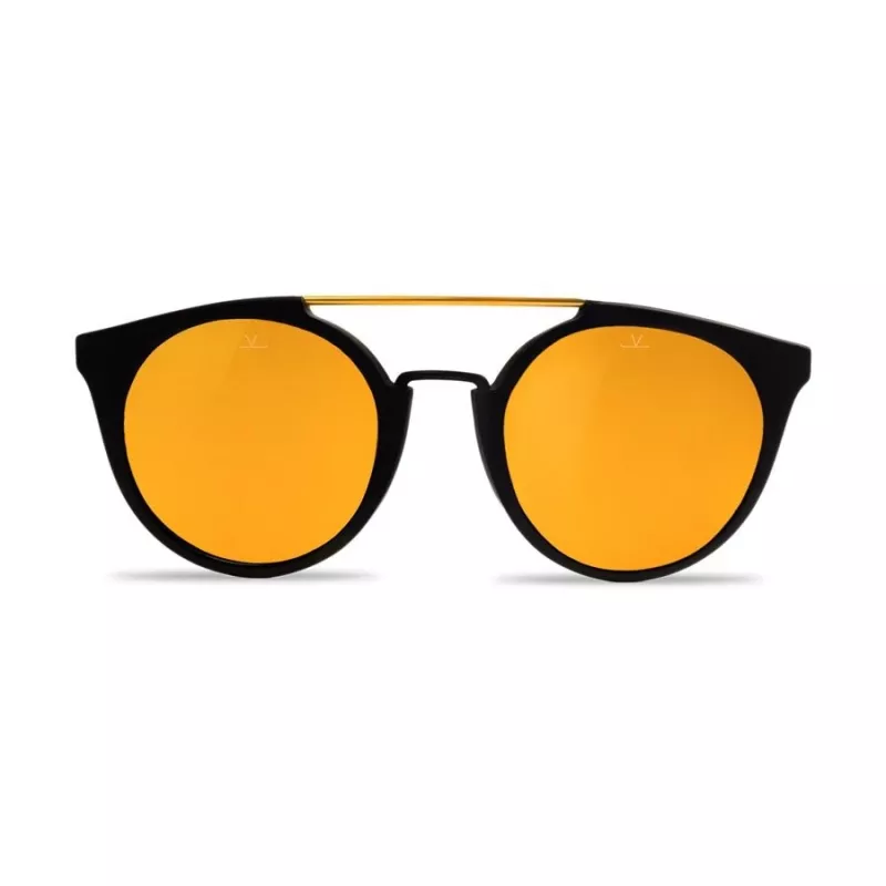 VUARNET VL1602 Women's Cat Eye Sunglasses - Black Acetate Frame, Grey Mineral Glass Lens, UV400 Protection - 56/20/143 mm