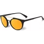 VUARNET VL1602 Women's Cat Eye Sunglasses - Black Acetate Frame, Grey Mineral Glass Lens, UV400 Protection - 56/20/143 mm