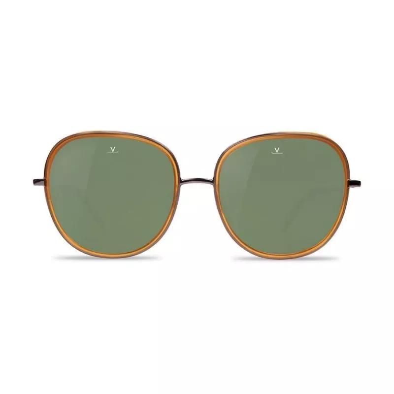 Vuarnet VL1629 Women's Sunglasses - Acetate Frame, Mineral Glass Lenses, 53mm Lens Width, 17mm Bridge, 145mm Temple - UV400 Protection