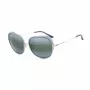 VUARNET Women's VL1629 Sunglasses - Rectangular Nylon Frame, Polarized Mineral Glass Lenses, Pure Grey, 45mm