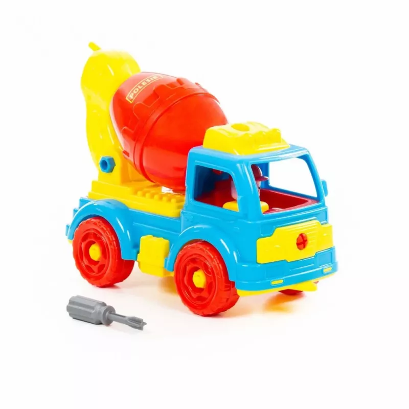 WADER POLESIE Concrete Mixer Transport DIY Blocks 29 Pieces 84804