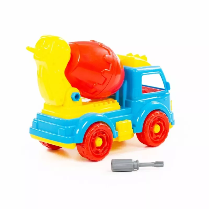 WADER POLESIE Concrete Mixer Transport DIY Blocks 29 Pieces 84804