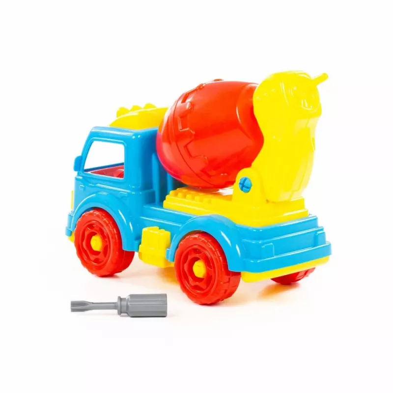 WADER POLESIE Concrete Mixer Transport DIY Blocks 29 Pieces 84804