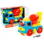 WADER POLESIE Concrete Mixer Transport DIY Blocks 29 Pieces 84804