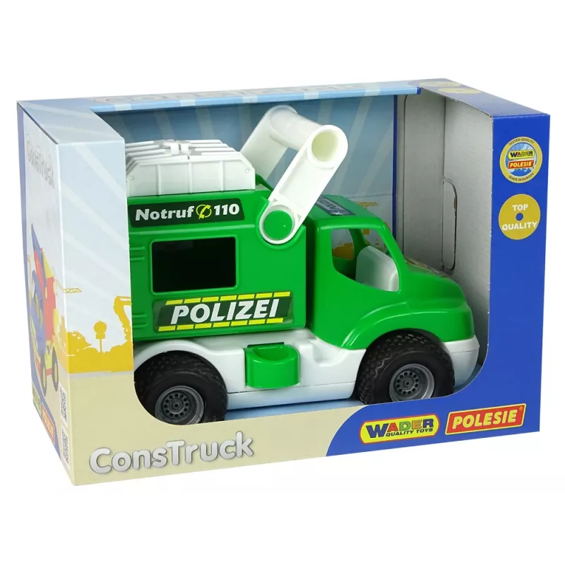 WADER POLESIE Police Car ConsTruck Green 41906