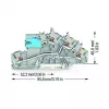 WAGO 2203-7641 Installation Multi-Level Terminal Block with N-Disconnect Slider, NT/L/PE, Grey