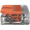 WAGO 221-415 COMPACT Splicing Connector for 5 Conductors, 0.2-4 mm², 25-Pack
