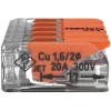 WAGO 221-415 COMPACT Splicing Connector for 5 Conductors, 0.2-4 mm², 25-Pack