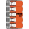 WAGO 221-415 COMPACT Splicing Connector for 5 Conductors, 0.2-4 mm², 25-Pack