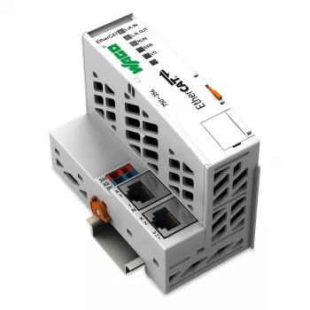 WAGO 750-354 EtherCAT Fieldbus Coupler, 100 Mbit/s, 24 VDC, DIN-rail