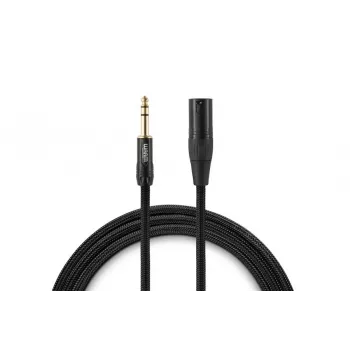 Warm Audio Premier Series XLR Male to 6.35mm TRS Male Audio Cable 1.8m Black