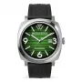 WATCHPEOPLE Women's Quartz Analog Watch 700987 - 45mm Black Dial Faux Leather Strap