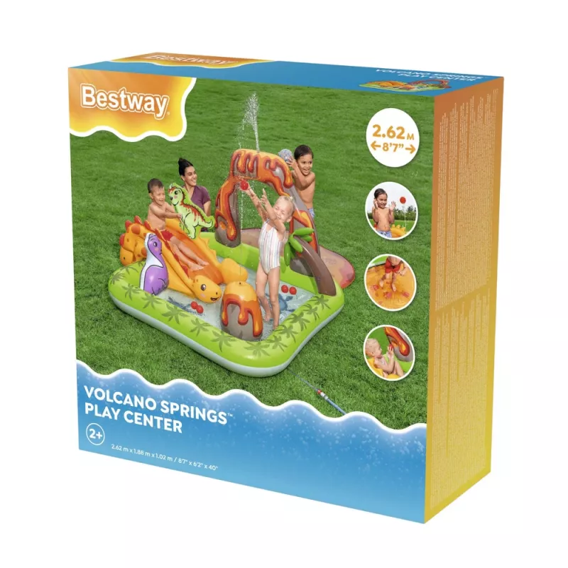 Water Playground with Dinosaurs Volcano Balls Bestway 53172