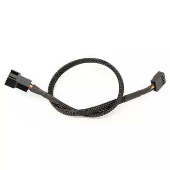 Watercool 4-Pin PWM Extension Cable, Black - 30cm