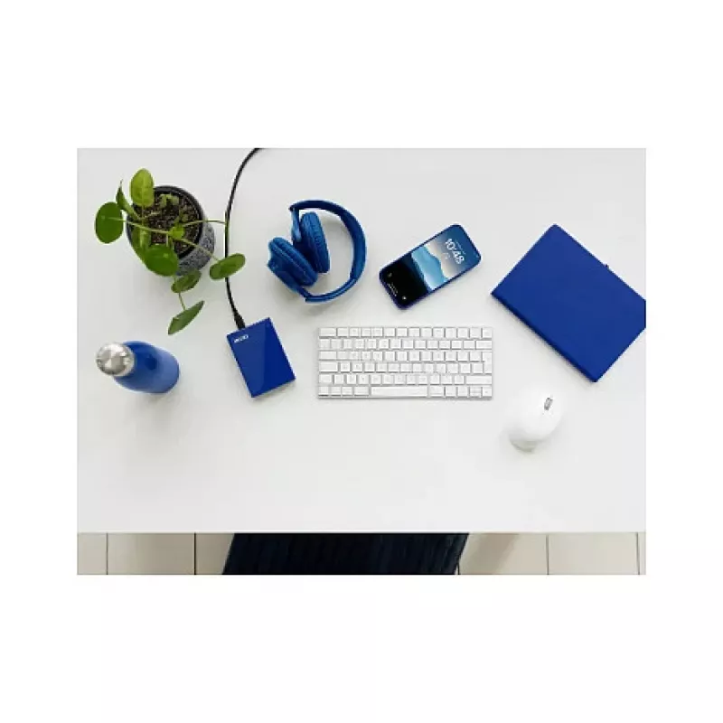 WD My Passport 2TB Portable External Hard Drive USB 3.2 Gen 1 Cobalt Blue