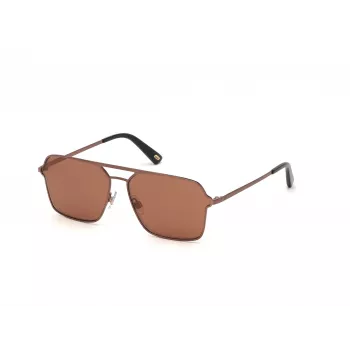 WEB EYEWEAR MAN WE0261-6036E Sunglasses Havana/Brown Acetate Frame Green Polycarbonate Lens 60/14/145 mm