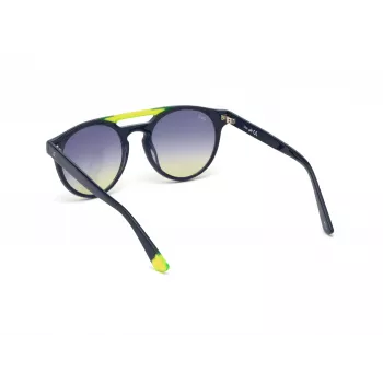 WEB EYEWEAR Unisex Sunglasses WE0262-5190W Square Acetate Black Frame Grey Lens 51/19/145 mm