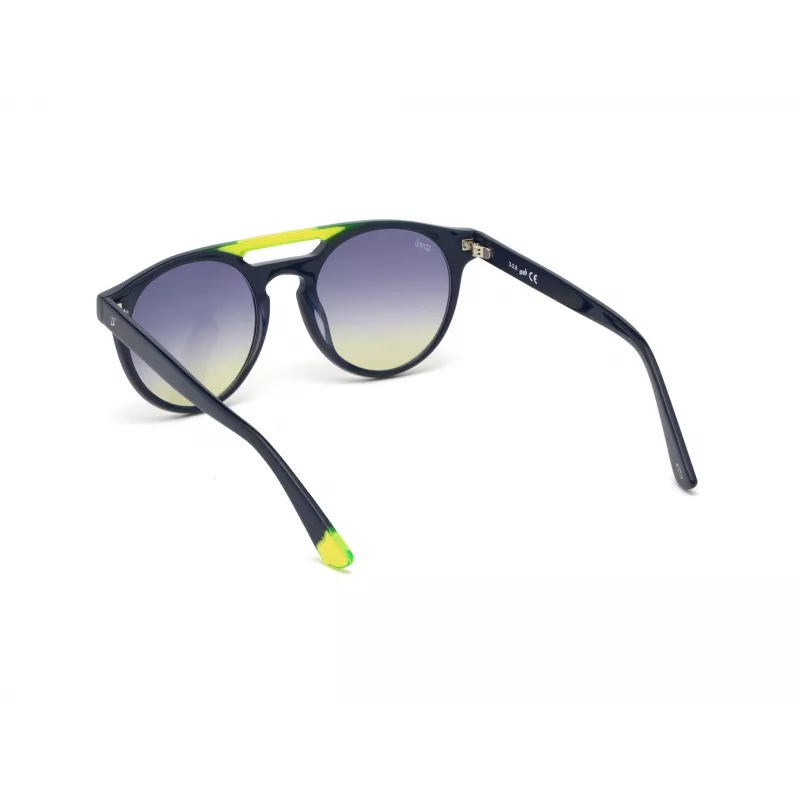 WEB EYEWEAR Unisex Sunglasses WE0262-5190W Square Acetate Black Frame Grey Lens 51/19/145 mm