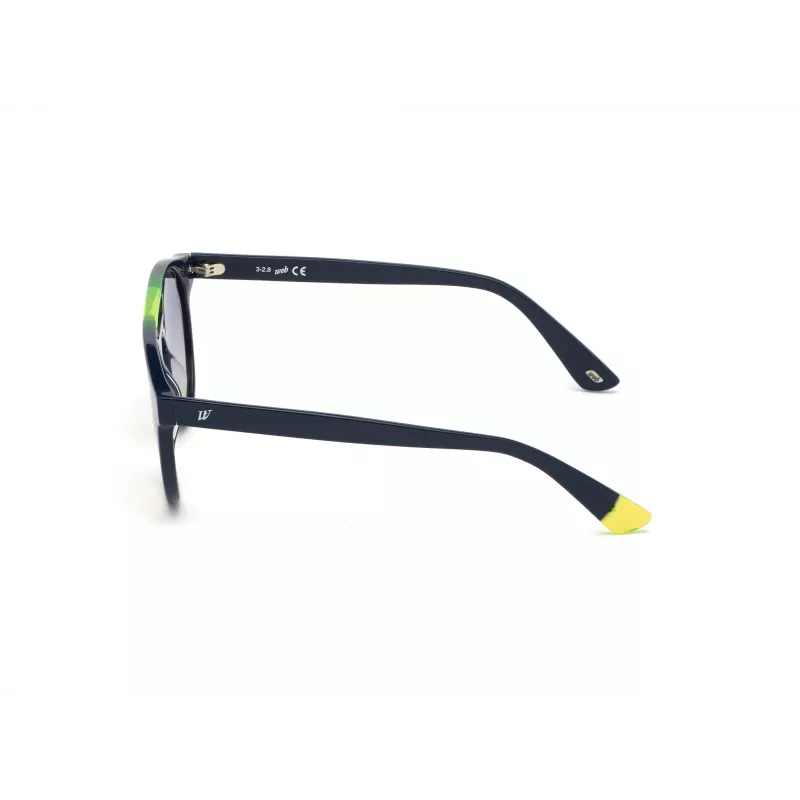 WEB EYEWEAR Unisex Sunglasses WE0262-5190W Square Acetate Black Frame Grey Lens 51/19/145 mm