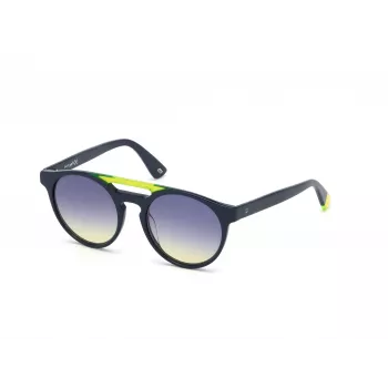WEB EYEWEAR Unisex Sunglasses WE0262-5190W Square Acetate Black Frame Grey Lens 51/19/145 mm