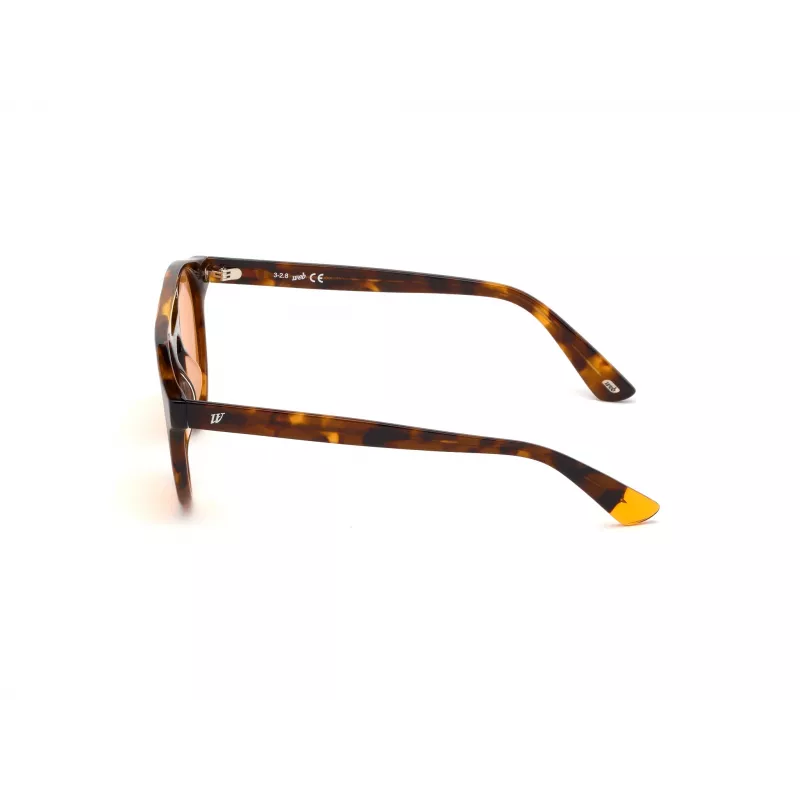 WEB EYEWEAR Unisex WE0262-5156J Rectangular Acetate Sunglasses Havana/Brown Gradient Lens 51/19/145 mm UV400