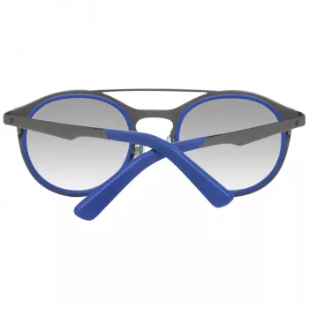 WEB EYEWEAR WE0143-4991X Unisex Sunglasses, Square Acetate Frame, Grey Lens, 49/22/140 mm