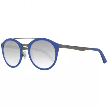 WEB EYEWEAR WE0143-4991X Unisex Sunglasses, Square Acetate Frame, Grey Lens, 49/22/140 mm