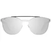WEB EYEWEAR WE0190-0009C Unisex Sunglasses - Geometric Black Frame Grey Lens