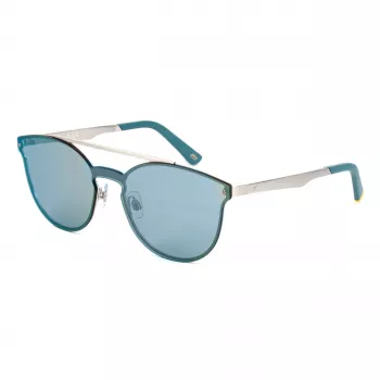WEB EYEWEAR WE0190-09Q Unisex Sunglasses - Geometric Acetate Frame with UV400 Polycarbonate Lenses