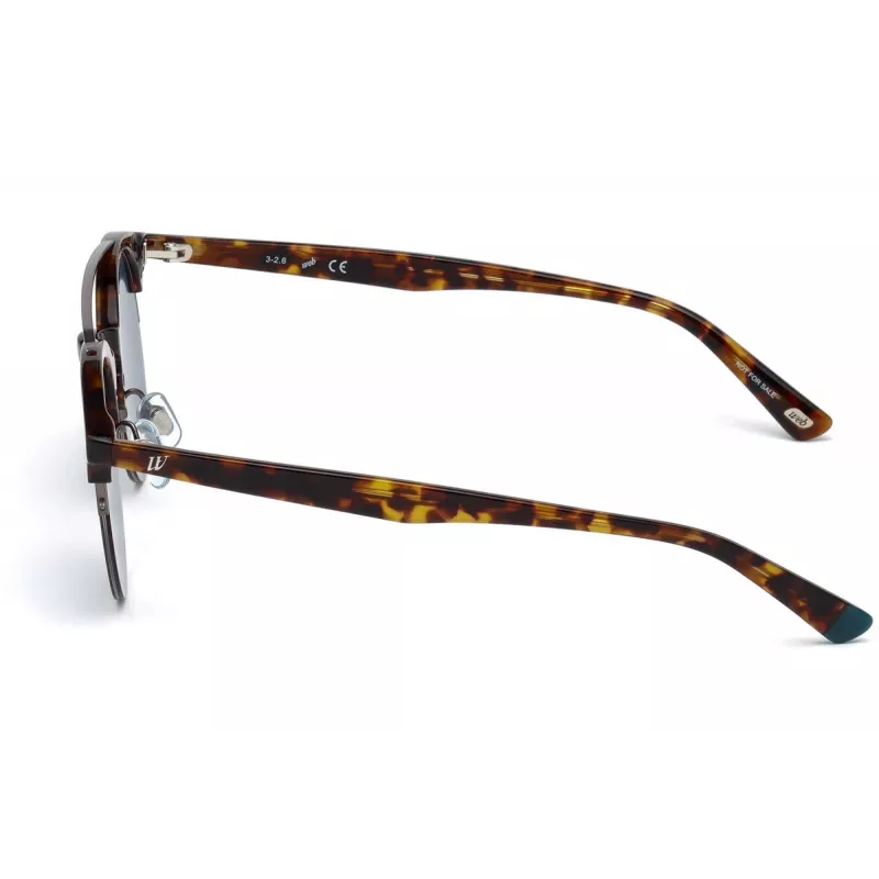 WEB EYEWEAR WE0192-52V Unisex Sunglasses Havana Acetate Frame Brown Gradient Lens 49mm