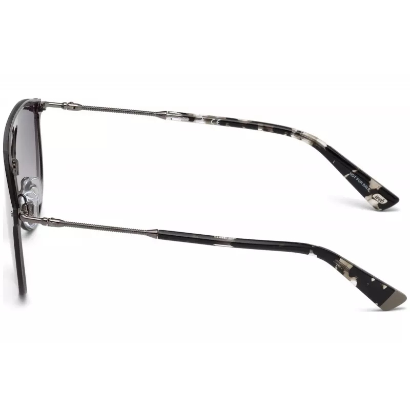 WEB EYEWEAR WE0193-08C Unisex Rectangular Sunglasses Havana Acetate Frame Brown Polycarbonate Lens UV400
