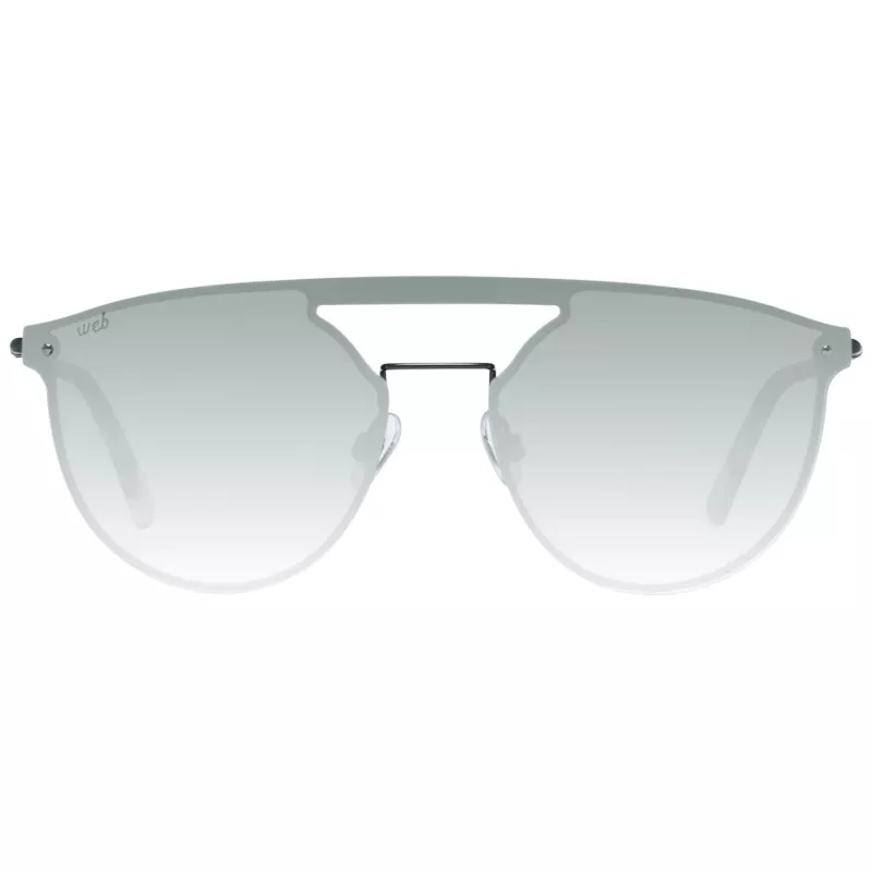 WEB EYEWEAR WE0193-13802Q Unisex Sunglasses Black Frame Grey Lens 55mm