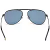 WEB EYEWEAR WE0206-02G Unisex Rectangular Sunglasses - Havana Acetate Frame, Green Polycarbonate Lenses, UV400 Protection