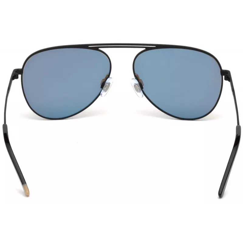 WEB EYEWEAR WE0206-02G Unisex Rectangular Sunglasses - Havana Acetate Frame, Green Polycarbonate Lenses, UV400 Protection