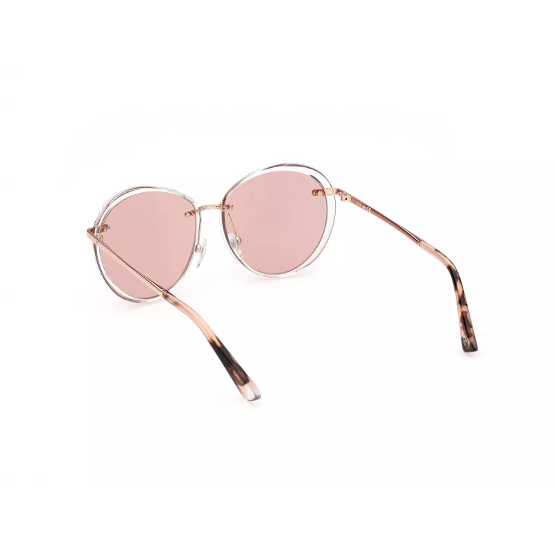 WEB EYEWEAR Women's Cat Eye Sunglasses WE0297-5726Z Brown Havana/Gold Tone