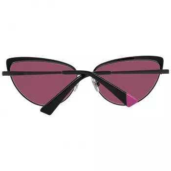 WEB EYEWEAR Women's Square Acetate Sunglasses WE0272-5901Z - Black Frame Grey Lens 59mm