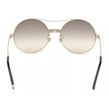 WEB EYEWEAR Women's Sunglasses WE0211-28G Gold Metal Frame Brown Gradient Lens 59mm