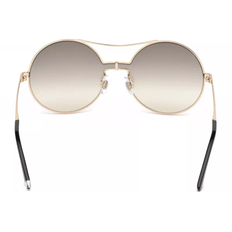 WEB EYEWEAR Women's Sunglasses WE0211-28G Gold Metal Frame Brown Gradient Lens 59mm
