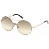 WEB EYEWEAR Women's Sunglasses WE0211-28G Gold Metal Frame Brown Gradient Lens 59mm