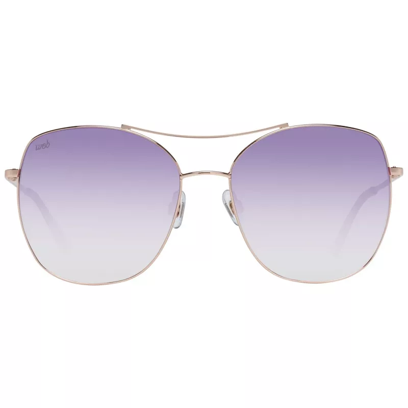 WEB EYEWEAR Women's Sunglasses WE0245-5833Z - Brown Gradient Rectangular Acetate Frame