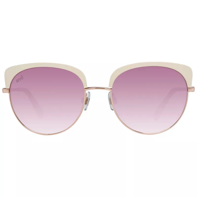 WEB EYEWEAR Women's Sunglasses WE0271-5533Z Havana Brown Square Acetate Gradient Lens 55mm