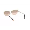 WEB EYEWEAR Women's WE0272-5932Z Square Acetate Sunglasses, Black Frame, Grey Lenses, 59mm