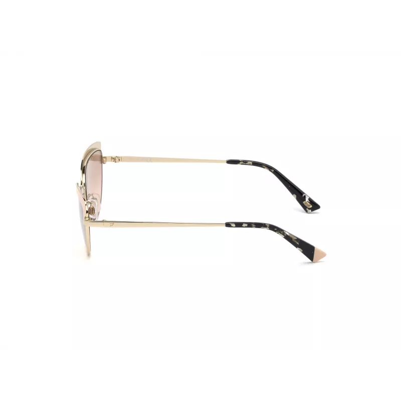 WEB EYEWEAR Women's WE0272-5932Z Square Acetate Sunglasses, Black Frame, Grey Lenses, 59mm