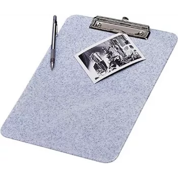WEDO A4 Clipboard, ABS Plastic, Granite, Rounded Corners, Nickel-Plated Metal Clamp, Hanging Loop 57 670